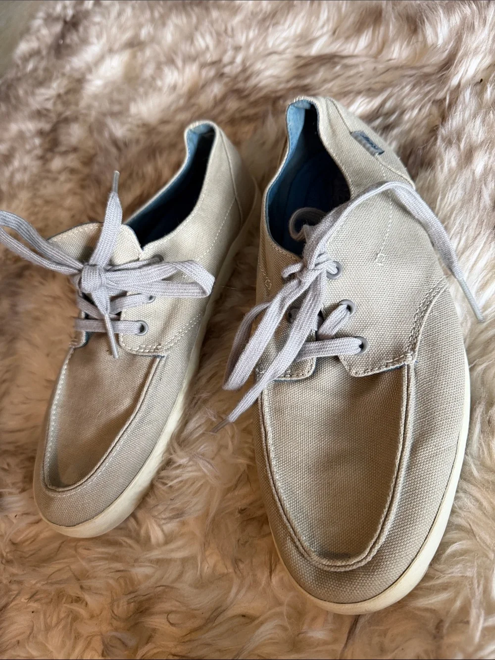 Reef deck hand boat Casual Canvas cushion pad Lace-Up Shoes sneaker Gray 8